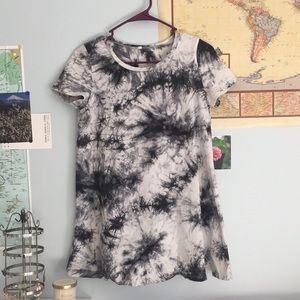 Tie dye tee shirt dress